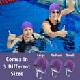 thumbnail image 5 of Water Gear 34500 Bubble Swim Caps-Purple Medium, 5 of 7