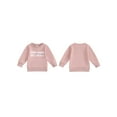 thumbnail image 2 of Suagox Toddler Girls Sweatshirts Classic Letter Print Long Sleeve Round Neck Pullovers Spring Fall Tops for 6-24 Months and 2-4 Years Old Baby, 2 of 10