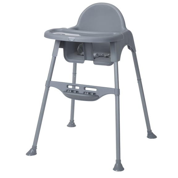 Cosco Kids Canteen Toddler and Baby High Chair, Mono Grey