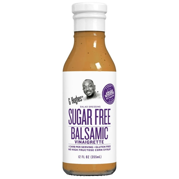 G Hughes Sugar Free Balsamic Vinaigrette Salad Dressing, 12 oz