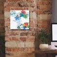 thumbnail image 5 of Epic Graffiti 'Flower Power V' by Mike Schick, Giclee Canvas Wall Art, 12"x12", 5 of 8