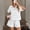 Gray, variant on Morttic Women's Loose Fit Half Zip Short Sleeve Top & Pocket Shorts, Solid Color 2 Piece Casual Summer Outfit Gray,S