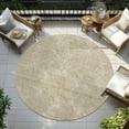 thumbnail image 6 of Addison Rugs Chantille Indoor/Outdoor Transitional Geometric Beige Washable Round Rug, 8' x 8', 6 of 6