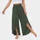 thumbnail image 1 of ICHUANYI ClearanceWomen's Spring And Color Elastic Waist Cotton Leggings Casual Pants(Army Green, XL) ICHUANYI WER20232080503692, 1 of 5