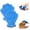 D, variant on Corals Fleece Pet Grooming Gloves, 2026 New Multi-Functional Bath Towel Mittens for Quick Drying Dog Cats Bath, Soft Cat Bathing Mitts for Home Use, Gentle Absorbent Towel Gloves for Pet