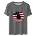 thumbnail image 3 of GERsome 4th of July T-Shirts for Women Crew Neck Short Sleeve American Flag Patriotic Tee Summer Loose Fit Tops for Independence Day S-2XL, 3 of 3