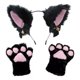 thumbnail image 1 of Guantes Con Diadema Forma Orejas De Gato Para Fiesta Cosplay, 1 of 4