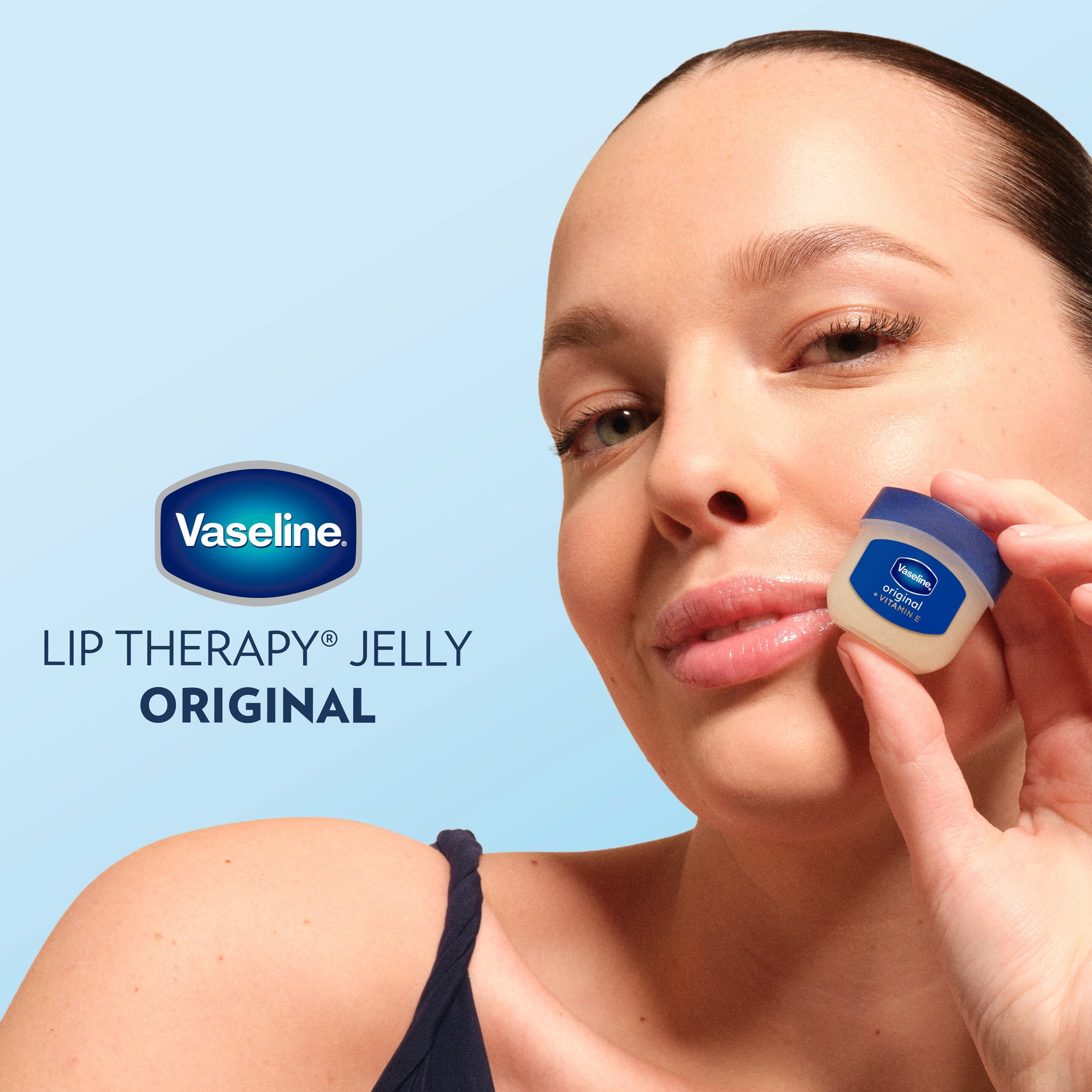 Vaseline Lip Therapy For Dry, Chapped Lips Original Mini Hydrating Lip Balm, 0.25 oz