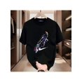 thumbnail image 1 of New summer men's patterned T-shirt, cool and trendy, 100% cotton, short sleeves, comfortable fit, perfect for street photography, 1 of 7
