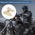 thumbnail image 3 of Accesorios para Cascos de Motocicleta Decoración Lazo de Perlas para Cascos de Motocicleta Bicicleta Esquí Etiqueta de Peluche Amarilla 1 Juego, 3 of 6