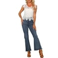 thumbnail image 2 of INSPIRE CHIC Women's Casual Sheer Summer Boho Lace Blouse White L, 2 of 5