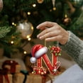 thumbnail image 5 of Christmas Acrylic Letter Ornament Pendant, Personalized Alphabet Hanging Decorations for DIY Xmas Tree Decor, Holiday Letter Ornaments for Home Party Office and Gift Use, 5 of 5