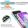 thumbnail image 3 of LeYi for iPhone SE 2022 Case (3rd Gen), iPhone SE 2020 Case, iPhone 8 Case, iPhone 7 Case, iPhone 6/6s Glitter Clear Case with [2 Pack] Tempered Glass Screen Protector for Girls Women, Cute, 3 of 8