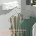thumbnail image 2 of Billuyoard Tendedero retráctil montado en la pared para baño, exterior, balcón, de ropa, línea de secado, secador de cable de acero inoxidable Almacenamiento y organización del hogar Blanco Billuyoard HA069576-03, 2 of 6