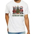 thumbnail image 2 of Raccoon Festive But Feral Christmas T-Shirt – Funny Holiday Animal Tee, Cute Xmas Shirt, Cozy Winter Gift for Raccoon Lovers, 2 of 5