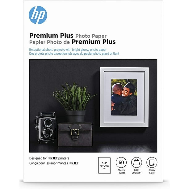papel fotográfico HP Premium Plus | | brillante | 5x7 60 Hojas