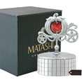 thumbnail image 2 of Matashi Princess Carriage Music Box Love Story Table Top Ornament w/  Crystals Home, Bedroom Decor Chrome, 2 of 4