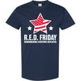 thumbnail image 3 of Inktastic Red Friday Remembering Everyone Deployed with Red American Flag T-Shirt, 3 of 5