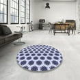 thumbnail image 3 of Ahgly Company Indoor Rectangle Patterned Heavenly Blue Area Rugs, 2' x 5', 3 of 6