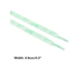 thumbnail image 3 of INSPIRE CHIC Flat Shoestrings Heart Printed Shoe Lace for Sneakers 1 Pair Light Green 160cm/63", 3 of 5