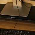 thumbnail image 1 of Qiilu Wooden Stand LED LCD Computer Monitor Riser Desktop Organizer Display Bracket Rack, 1 of 15