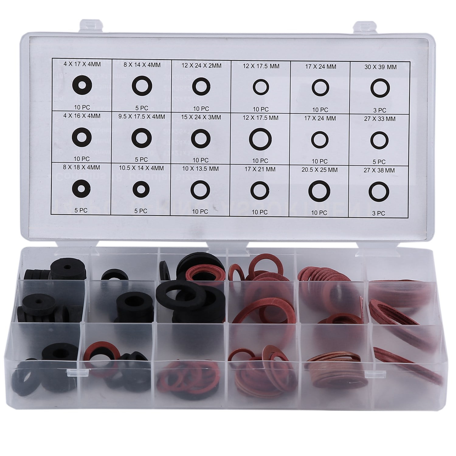 10-Pack Silicone Rubber Flat Washers - 0.71" OD X 0.24" ID X 0.2" Thick, Heat Resistant Sealing Gaskets