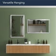 thumbnail image 5 of Head West Brushed Nickel Stainless Steel Framed Wall Mirror - 13" x 25.5", 5 of 8