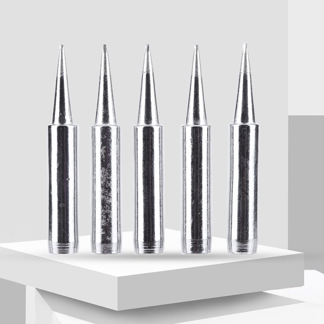 Puntas De Soldador Puntas de hierro para soldar eléctricas 900M-T Cabezal de puntas de soldadura sin plomo de 5 piezas (900M-T-B) Tmvgtek Para estrenar
