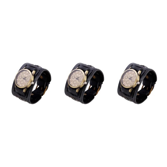 Qarigey Reloj de vintage para hombre, reloj de de cuero a la moda, relojes de portátiles, trabajo social de negocios, Type1 NO1