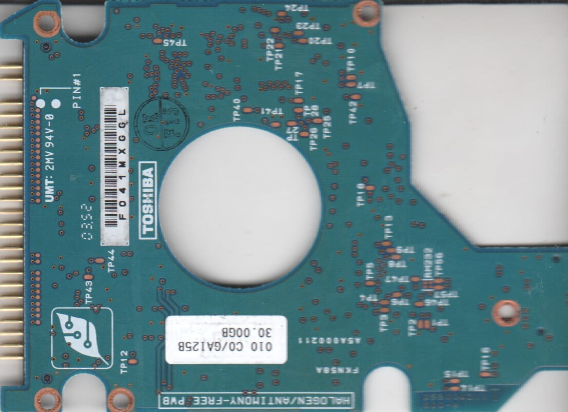 Disque Dur Interne Toshiba MK6021GAS 60 Go - 2,5 Pouces - PCB 200873 G5B000211 - Occasion