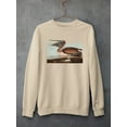thumbnail image 3 of Brown Pelican. Sweatshirt Men -John James Audubon Designs, Male Medium, 3 of 4