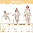 thumbnail image 3 of joogoo Wearable Blanket Hoodie for Rabbit Flowers Oversized Sherpa Hooded 3-14 YR M, 3 of 7