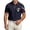 Navy, variant on Mens Shirt Italian Independence Day Theme Print Mens Clothing,Black,S