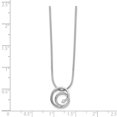 thumbnail image 3 of SS White Ice Diamond Necklace 18 Inch, 3 of 3