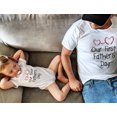 thumbnail image 5 of Our First Father's Day Dad & Baby Matching Set Infant Bodysuit & Men's T-Shirt Dad White Medium / Baby Pink 18M (12-18M), 5 of 6