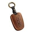 thumbnail image 2 of Leather 3 Buttons Remote Car Key Bag Cover Case For Hyundai For Santa, 2 of 6