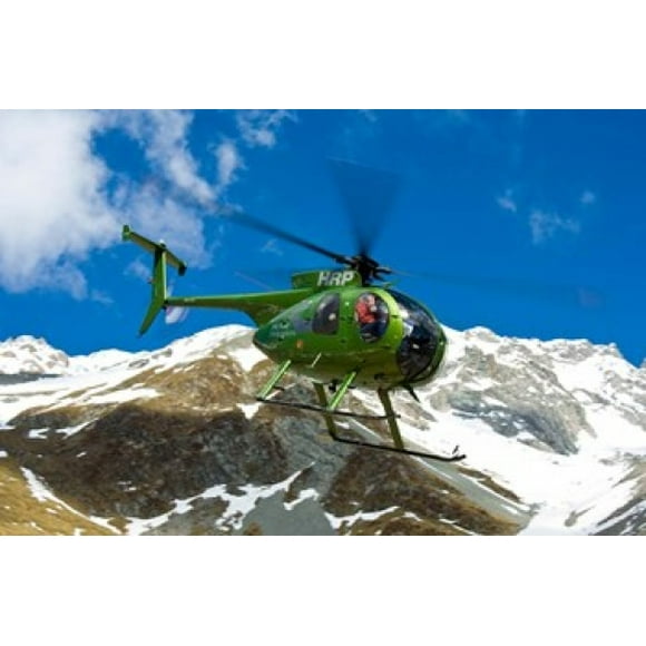 New Zealand, Arrowsmith Range, Helicopter Poster Print by Fredrik Norrsell (26 x 17)