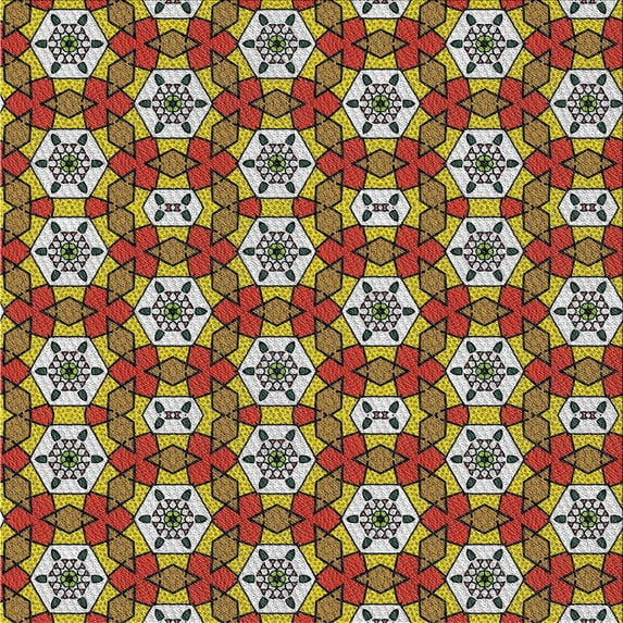 Ahgly Company Machine Washable Indoor Square Transitional Vermilion Red Area Rugs, 7' Square