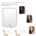 thumbnail image 4 of Makeup Mirror with Lights Travel Vanity Mirror Touchscreen Switch Portable for Cosmetic(Pink), 4 of 8
