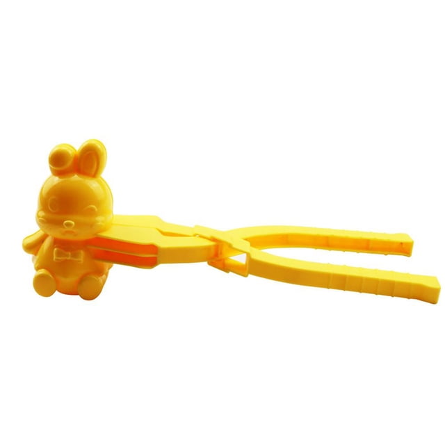 Clip de bola de nieve fabricante en forma de conejito juguetes de lucha de nieve de plástico juego de invierno amarillo Hugtrwg Para estrenar