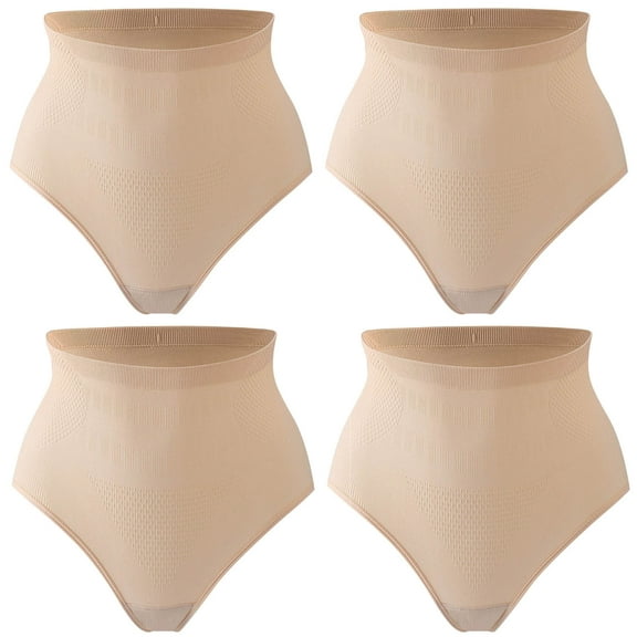 IROINNID Underwear For Women At Hip Ladies Comfortable Large Size Warm Belly Hip Lift Thin Waist Panties Solid Color Control Panties