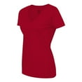 thumbnail image 3 of Fruit of the Loom Women's V-Neck Short Sleeve Basic T-Shirt L39VR, 3 of 4