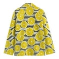 thumbnail image 2 of Lemon Striped Pattern Print Men'S Blazer, Food Lover Fun Novelty Blazer, 2 of 4
