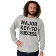 thumbnail image 5 of Major Key Success Motivational Long Sleeve TShirt Men Women Brisco Brands S, 5 of 6