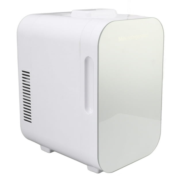Mini Réfrigérateur Compact 8 L, Refroidisseur et Réchauffeur Portable Multifonctionnel, Argent, Prise US 110V