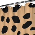 thumbnail image 3 of Brown and Black Of Leopard Print Shower Curtain 36"x72" ,Bathroom Decorative Shower Curtains Set with 12 Hooks,Modern Waterproof Washable Shower Curtain, 3 of 6