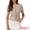 Khaki, variant on DARING DIVA Women's Short Sleeve Button Down Cable Knit Dressy Sweater S Khaki