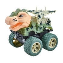 KOYPTL Dinosaur Monster Truck Toy for Boys Aged 3 4 5 6 7 Years Old, Dinosaur Toys Cars Press and Go Rotating Stunt Car Dinosaur Vehicles Toys,Christmas Birthday Gifts for Kids