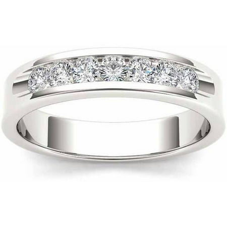 Imperial 1/2 Carat T.W. Diamond Men's 14kt White Gold Wedding Band