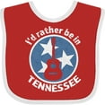 thumbnail image 3 of Inktastic I'd Rather Be in Tennessee Boys or Girls Baby Bib, 3 of 4